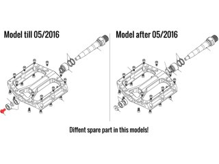 REVERSE Bolt right axle Czarny ONE Pedal till 05/2016