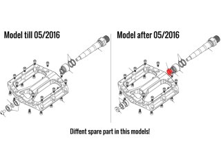 REVERSE Pedal nut Czarny ONE Pedal, after 05/2016