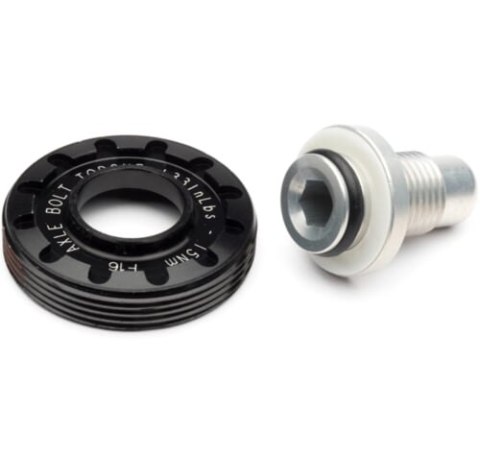 CANNONDALE AXLE CAP AND BOLT FOR LEFTY HUB (QC117/BLK)