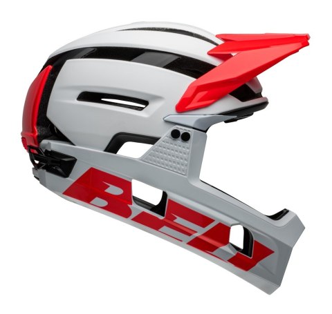 Kask full face BELL SUPER AIR R MIPS SPHERICAL matte gloss white infrared roz. S (52-56 cm) (NEW)