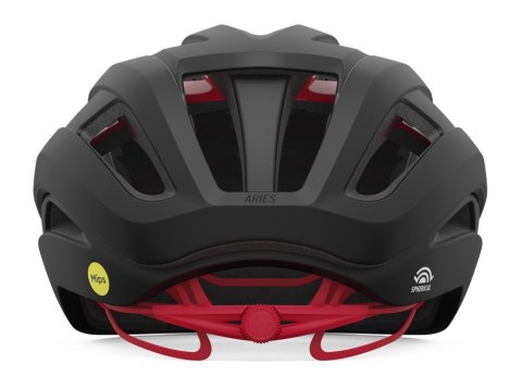 Kask szosowy GIRO ARIES SPHERICAL MIPS matte carbon red roz. M (55-59 cm) (NEW)