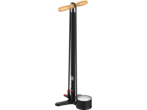 Lezyne Floor Pump Steel Floor Drive, 220psi, 3.5 Gauge flat black