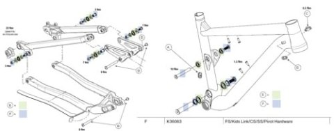 CANNONDALE FS KIDS LINK/CS/SS/PIVOT HW (K36063)