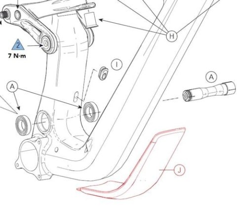 CANNONDALE HABIT DOWNTUBE PROTECTION M-XL (K34149)