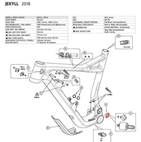 CANNONDALE KIT JEKYLL PIVOT BEARINGS (CK3167U00OS)