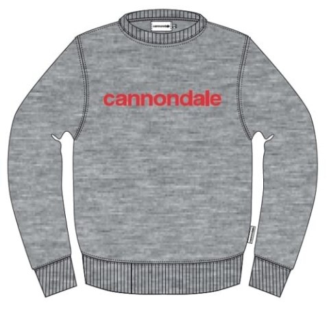 CANNONDALE LIFESTYLE SWEATSHIRT GRY/RRD