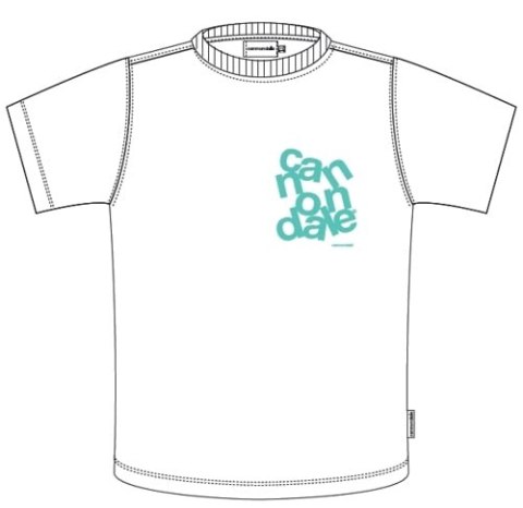 CANNONDALE LIFESTYLE T-SHIRT WHT/TRQ