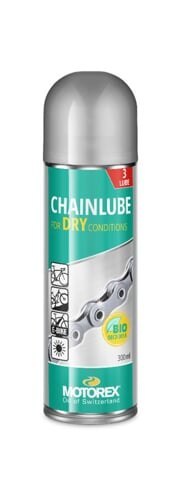 MOTOREX CHAIN LUBE FOR DRY CONDITIONS 300ML SPRAY (308993)