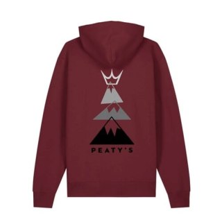 PEATY'S PUBWEAR MIKINA S KAPUCÍ SUMMIT BURGUNDY (PPW-25-HDY-SMT-BRG)