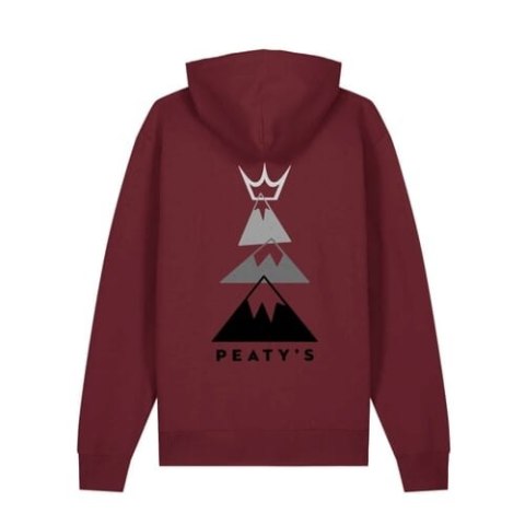 PEATY'S PUBWEAR MIKINA S KAPUCÍ SUMMIT BURGUNDY (PPW-25-HDY-SMT-BRG)