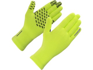 GripGrab Waterproof Knitted Winter Gloves, XL/XXL, yellow hi-vi