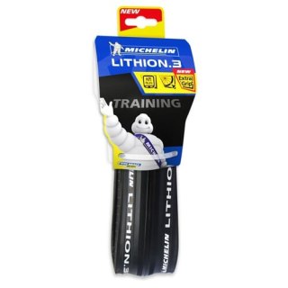 MICHELIN OPONA LITHION3 BLACK 700X23C PERFORMANCE LINE KEVLAR GRIP COMPOUND TS (615599)