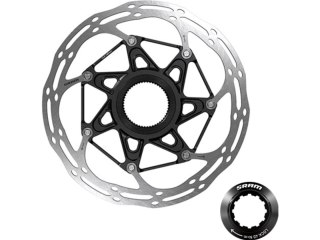 SRAM Bremsscheibe Centerline Rounded 160mm, zweiteilig, Centerlock, schwarz abgerundetes Profil