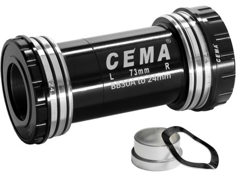 CEMA BB30A for SRAM GXP Ceramic - SG3 - COATED black, W: 73 x ID: 42 mm
