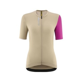 MAVIC KOSZULKA DAMSKA ESSENTIAL WHITE PEPPER/FUCHSIA (T000588)