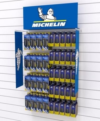 MICHELIN SIDEWALL DISPLAY BLUE/LOGO