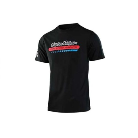 TLD T-SHIRT Z KRÓTKIM RĘKAWEM FACTORY RACING BLACK (70134300)