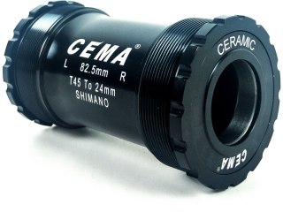 CEMA T45 for Shimano Ceramic - SG3 - COATED black, W: 82,5 - M45x1,0