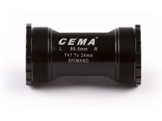 CEMA T47 - TREK for FSA386/Rotor 30 Ceramic - SG3 - COATED black, W: 85,5 - M47x1,0