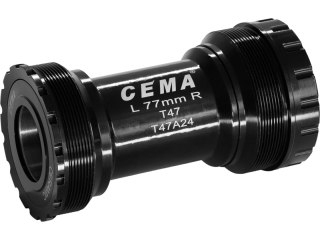 CEMA T47A for FSA386/Rotor 30 mm Ceramic - SG3 - COATED black, W: 77 - M47x1,0