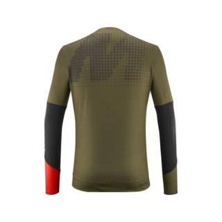 MAVIC KOSZULKA MĘSKA Z DŁUGIM RĘKAWEM DEEMAX ENDURO PRO OLIVE/SPICY ORANGE (T000478)