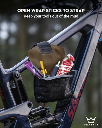 PEATY'S HOLDFAST TRAIL TOOL WRAP - NIGHTRIDER BLACK (PHF-TTW-NRB-25)