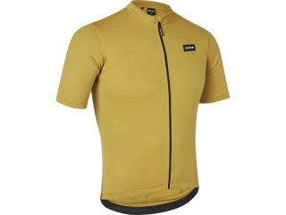 GripGrab EXPLR Merinotech Short Sle Jersey, Men's, XXL, mustard yellow