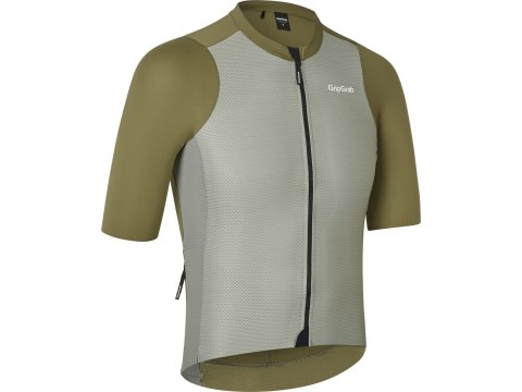 GripGrab PACR Lightweight Short Sle Jersey, Men's, M, olive green