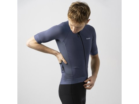 GripGrab PACR Short Sleeve Jersey Men's, M, navy blue