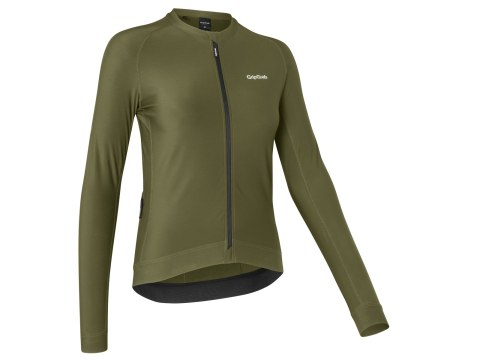 GripGrab W's PACR Long Sleeve Jerse Women's, S, olive green