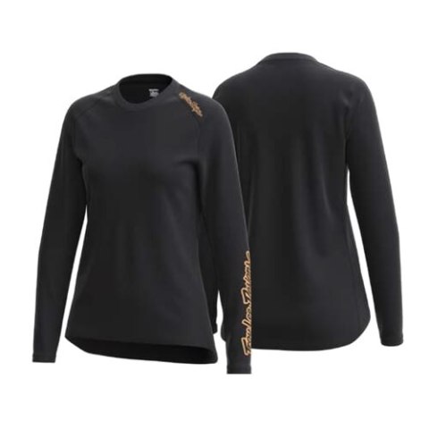 TLD KOSZULKA DAMSKA Z DŁUGIM RĘKAWEM LILIUM MONO BLACK (35847200)