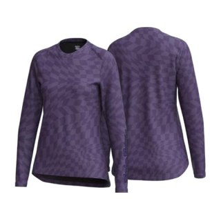 TLD KOSZULKA DAMSKA Z DŁUGIM RĘKAWEM LILIUM TWISTED CHECKERS DEEP PURPLE (35851601)