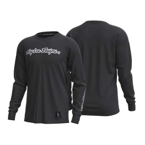 TLD KOSZULKA Z DŁUGIM RĘKAWEM SKYLINE RIDE TEE SIGNATURE BLACK (38307201)