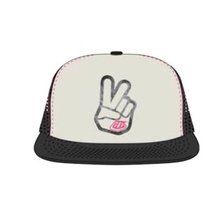 TLD CZAPKA Z DASZKIEM TRUCKER SNAPBACK PEACE OUT VINTAGE WHITE / CARBON (78757302)