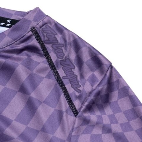 TLD KOSZULKA DAMSKA Z DŁUGIM RĘKAWEM LILIUM TWISTED CHECKERS DEEP PURPLE (35851601)