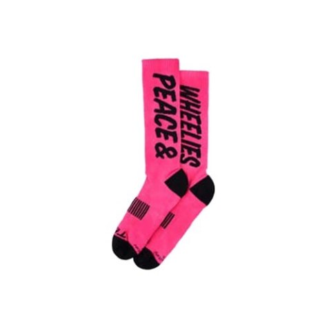 TLD SKARPETY PERFORMANCE PEACE & WHEELIES FUSCIA (85372500)