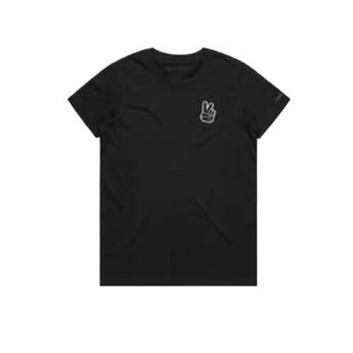 TLD T-SHIRT DAMSKI Z KRÓTKIM RĘKAWEM PEACE OUT BLACK (75357305)