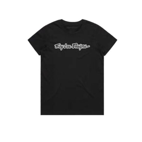 TLD T-SHIRT DAMSKI Z KRÓTKIM RĘKAWEM SIGNATURE BLACK (75391702)