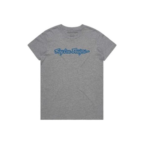 TLD T-SHIRT DAMSKI Z KRÓTKIM RĘKAWEM SIGNATURE GRAY HEATHER (75391704)