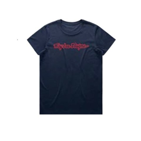 TLD T-SHIRT DAMSKI Z KRÓTKIM RĘKAWEM SIGNATURE NAVY (75391703)