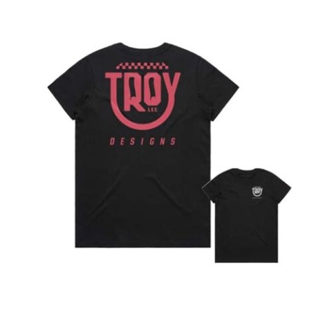 TLD T-SHIRT DAMSKI Z KRÓTKIM RĘKAWEM SMILEY BLACK (75376601)