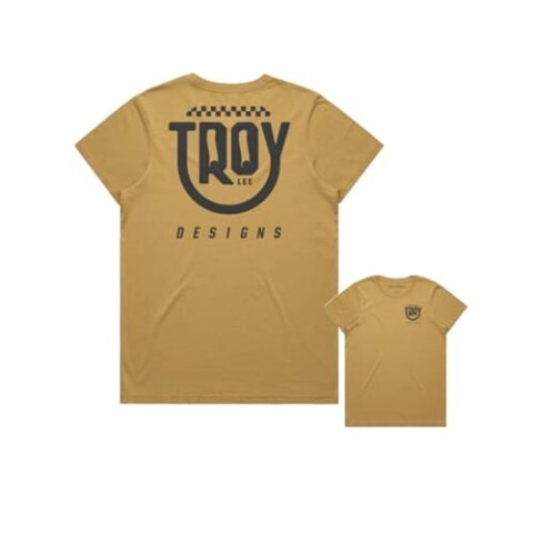TLD T-SHIRT DAMSKI Z KRÓTKIM RĘKAWEM SMILEY GOLDEN (75376600)