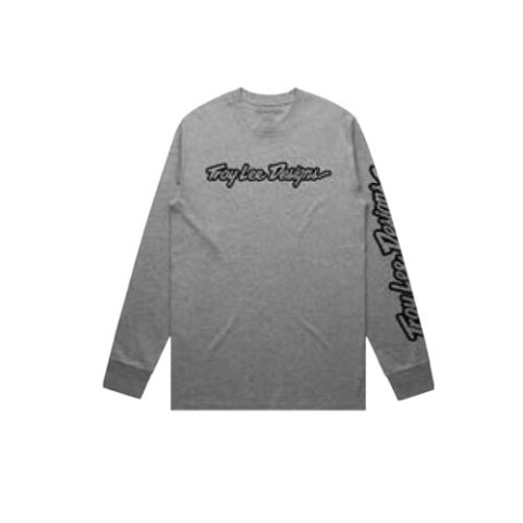 TLD T-SHIRT Z DŁUGIM RĘKAWEM SIGNATURE GRAY HEATHER (72991702)