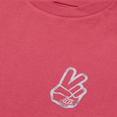 TLD T-SHIRT DAMSKI Z KRÓTKIM RĘKAWEM PEACE OUT FUCHSIA (75357304)