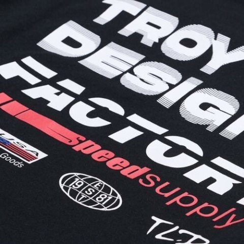 TLD T-SHIRT Z DŁUGIM RĘKAWEM FACTORY BLACK (72981801)