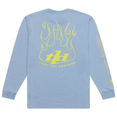 TLD T-SHIRT Z DŁUGIM RĘKAWEM TORCHED SMOKE BLUE (72921201)