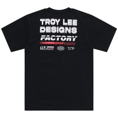 TLD T-SHIRT Z KRÓTKIM RĘKAWEM FACTORY BLACK (70181802)