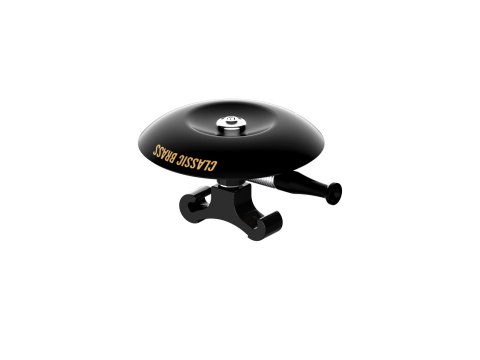 Classic Shallow Brass Bell, black mount