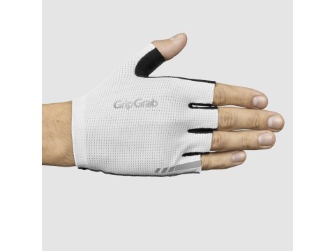 GripGrab PACR InsideGrip Short Fing Sommer Gloves, weiß, S