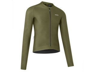 GripGrab PACR Long Sleeve Jersey Men's, S, olive green